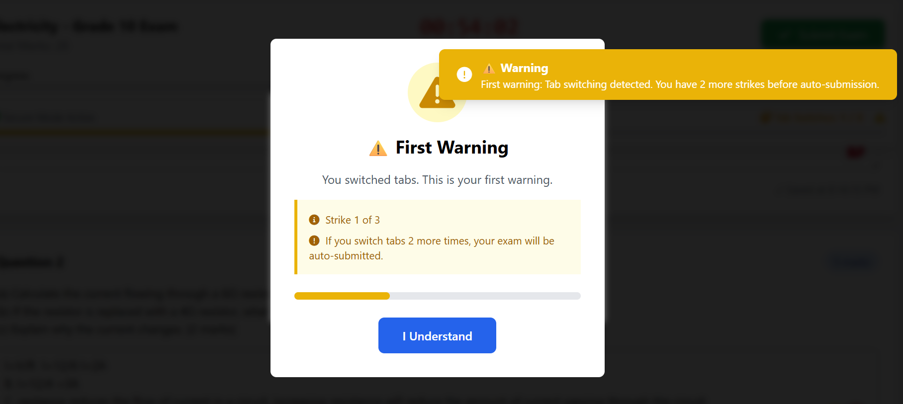 Cheating detection